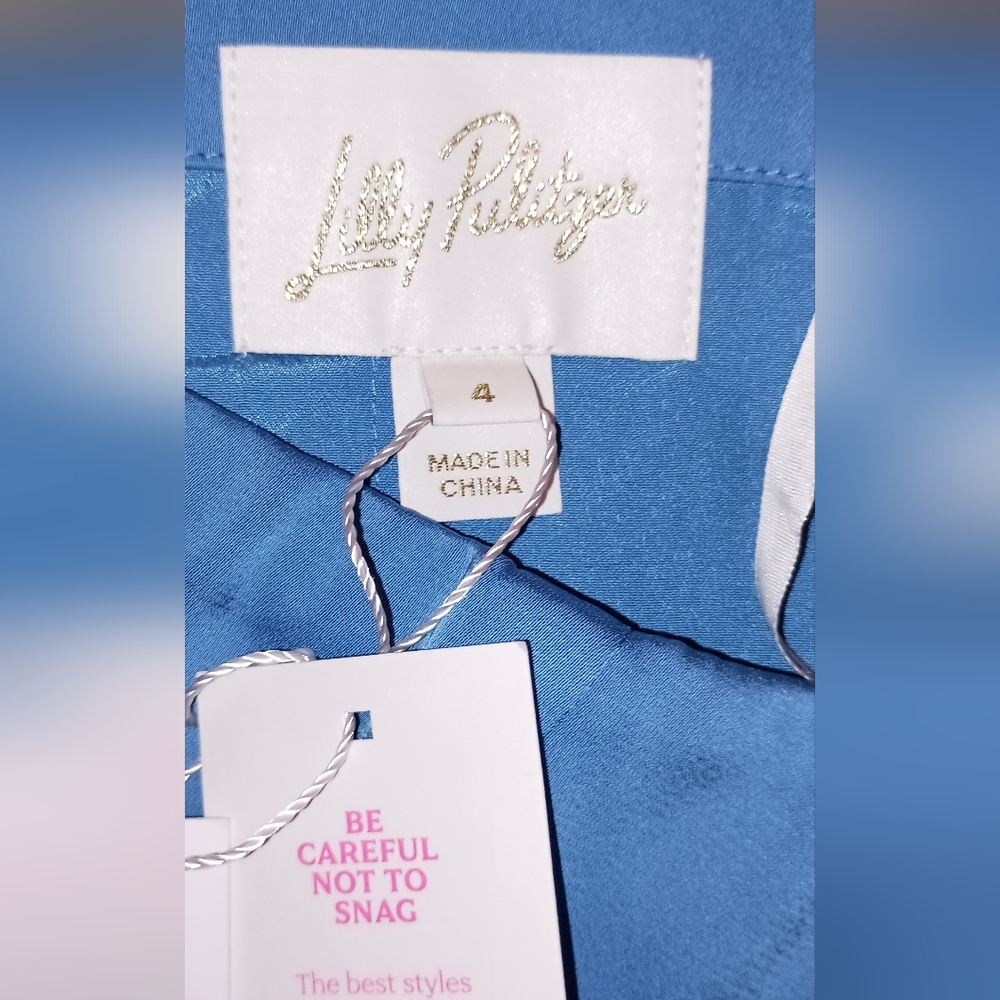Lilly Pulitzer Carlynn Satin Strapless Gown Size 4 NWTS - Picture 9 of 14
